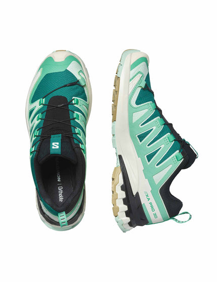 Salomon XA Pro 3D V9 Gore-Tex - Deep Lake/Electric Green/Vanilla Iceimages6- The Sports Edit