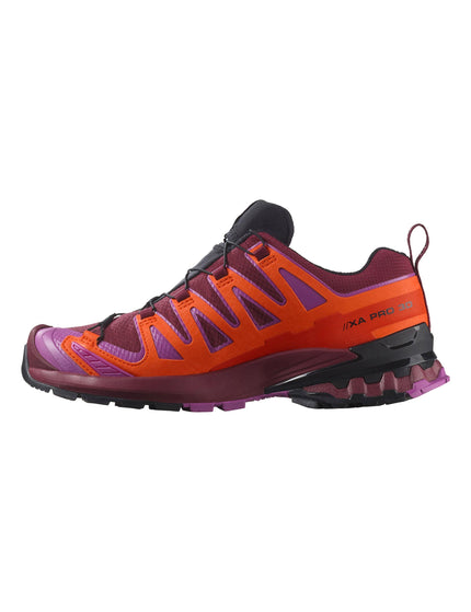 Salomon XA Pro 3D V9 Gore-Tex - Tawny Port/Red Orange/Willowherbimages4- The Sports Edit