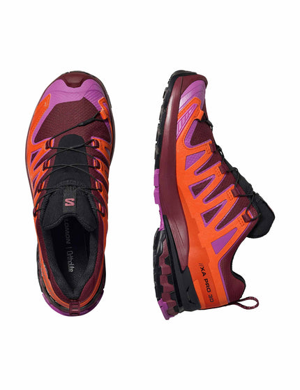Salomon XA Pro 3D V9 Gore-Tex - Tawny Port/Red Orange/Willowherbimages6- The Sports Edit