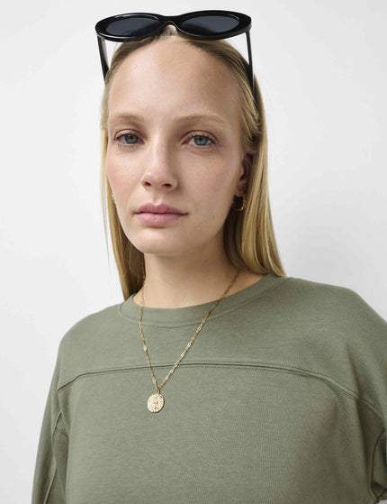 Sweaty Betty After Class Crop Sweatshirt - Bracken Greenimages3- The Sports Edit