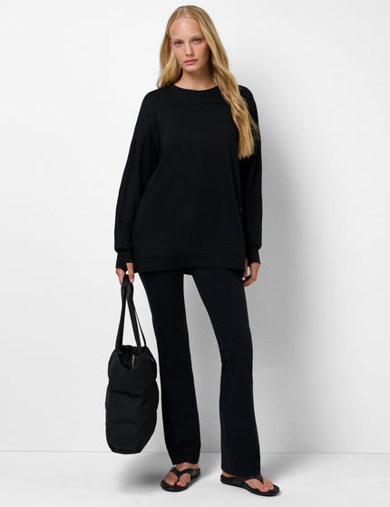 Sweaty Betty After Class Yoke Longline Sweatshirt - Blackimages6- The Sports Edit