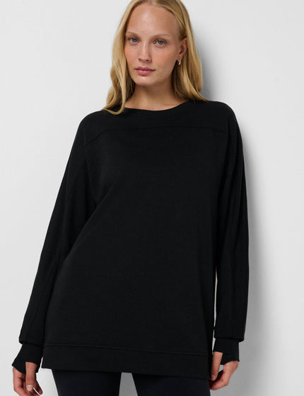 Sweaty Betty After Class Yoke Longline Sweatshirt - Blackimages1- The Sports Edit