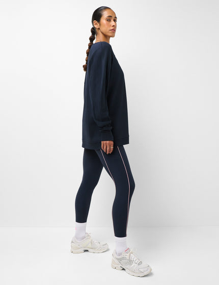 Sweaty Betty After Class Yoke Longline Sweatshirt - Navy Blueimages5- The Sports Edit