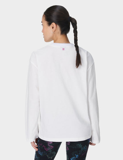 Sweaty Betty Sweaty Betty Logo Long Sleeve T-Shirt - Lily Whiteimages2- The Sports Edit