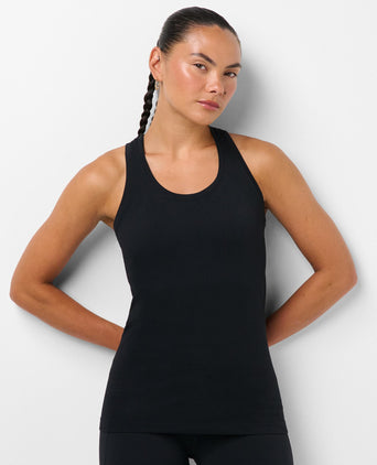 Athlete Seamless Workout Vest - Black
