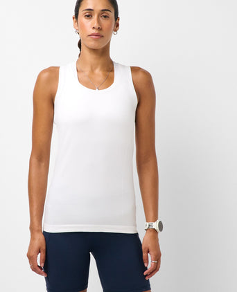 Athlete Seamless Workout Vest - White