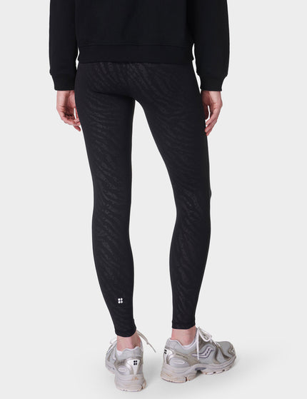 Sweaty Betty All Day Leggings - Black Faded Zebra Emboss Printimages2- The Sports Edit