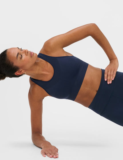Sweaty Betty Stamina Seamless Sports Bra - Navy Blueimages3- The Sports Edit