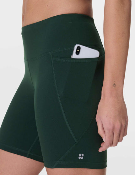 Sweaty Betty Power 6" Cycling Shorts - Cedar Greenimages4- The Sports Edit