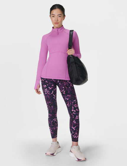 Sweaty Betty Power 7/8 Gym Leggings - Purple Lilypad Printimages6- The Sports Edit