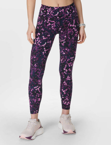 Sweaty Betty Power 7/8 Gym Leggings - Purple Lilypad Printimages1- The Sports Edit