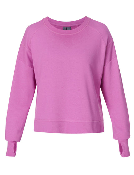 Sweaty Betty After Class Crop Sweatshirt - Allium Pinkimages8- The Sports Edit