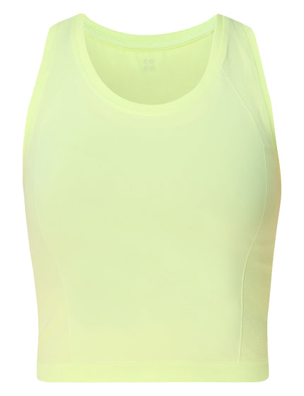 Sweaty Betty Athlete Crop Seamless Gym Vest - Pomelo Greenimages6- The Sports Edit