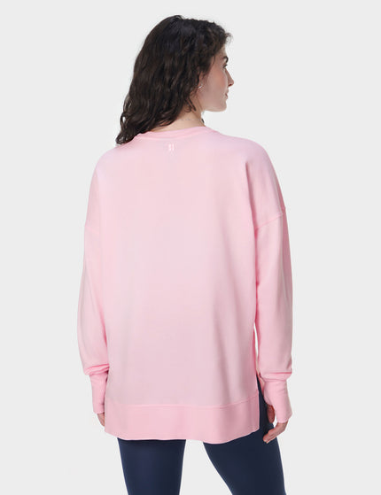 Sweaty Betty After Class Longline Sweatshirt - Nerine Pinkimages2- The Sports Edit