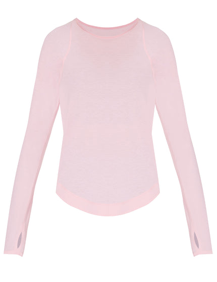 Sweaty Betty Breathe Easy Running Long Sleeve Top - Nerine Pinkimages6- The Sports Edit