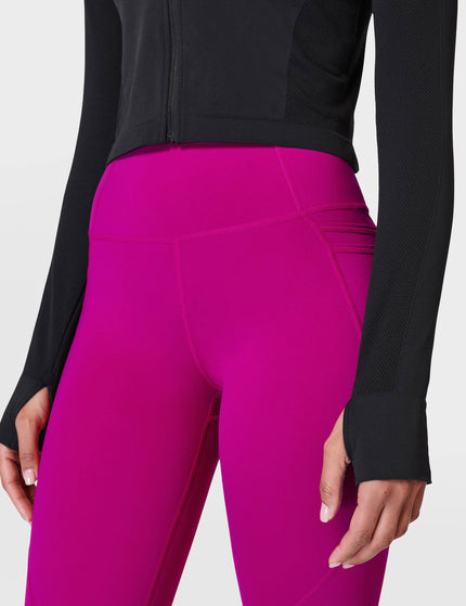 Sweaty Betty Athlete Crop Seamless Gym Zip Up - Blackimages5- The Sports Edit