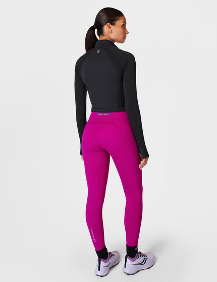 Sweaty Betty Athlete Crop Seamless Gym Zip Up - Blackimages7- The Sports Edit