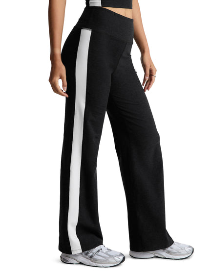 Beyond Yoga Spacedye Line Up Wide Leg Pant - Darkest Night/Cloud Whiteimages3- The Sports Edit