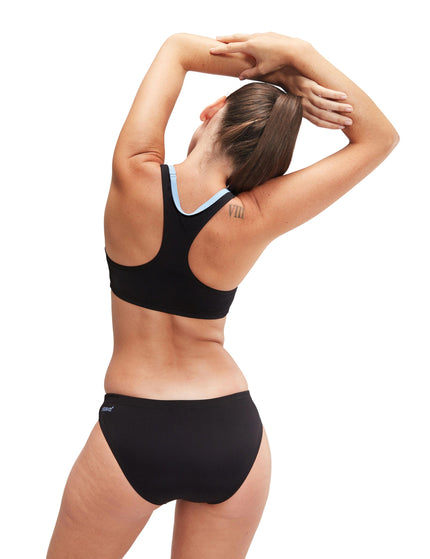 SPEEDO Placement Bikini - Black/Blueimages2- The Sports Edit