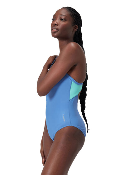 SPEEDO Solid Racerback One Piece - Blueimages2- The Sports Edit