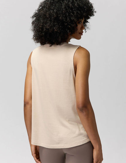 Spiritual Gangster Exhale Jade Muscle Tank - Sandstoneimages2- The Sports Edit