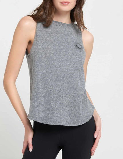 Spiritual Gangster Harmony Jade Muscle Tank - Heather Greyimages1- The Sports Edit