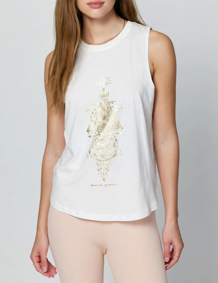 Spiritual Gangster Sacred Geo Muscle Tank - Stoneimages1- The Sports Edit