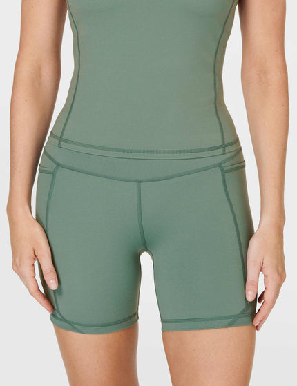 Sweaty Betty Power Aerial Mesh 6" Gym Short - Cool Forest Greenimages2- The Sports Edit