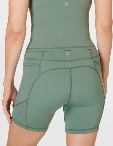 Sweaty Betty Power Aerial Mesh 6" Gym Short - Cool Forest Greenimages4- The Sports Edit