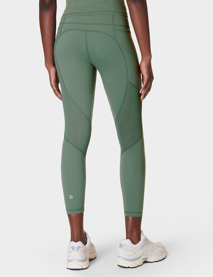 Sweaty Betty Power Aerial Mesh 7/8 Gym Leggings - Cool Forest Greenimages2- The Sports Edit