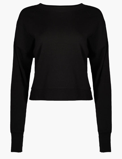 Sweaty Betty After Class Crop Sweatshirt - Blackimages6- The Sports Edit