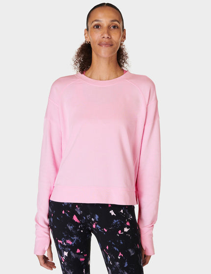 Sweaty Betty After Class Crop Sweatshirt - Chalk Pinkimages1- The Sports Edit