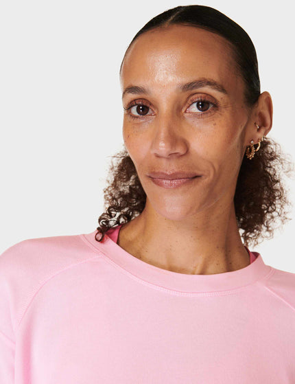 Sweaty Betty After Class Crop Sweatshirt - Chalk Pinkimages3- The Sports Edit