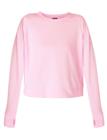 Sweaty Betty After Class Crop Sweatshirt - Chalk Pinkimages8- The Sports Edit