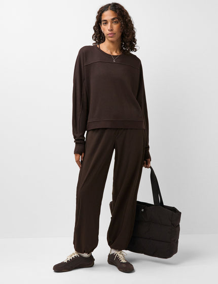 Sweaty Betty After Class Crop Sweatshirt - Espresso Brownimages6- The Sports Edit