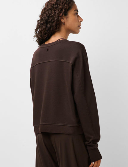 Sweaty Betty After Class Crop Sweatshirt - Espresso Brownimages2- The Sports Edit