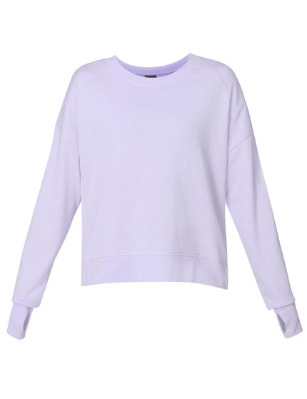 Sweaty Betty After Class Crop Sweatshirt - Heather Purpleimages6- The Sports Edit
