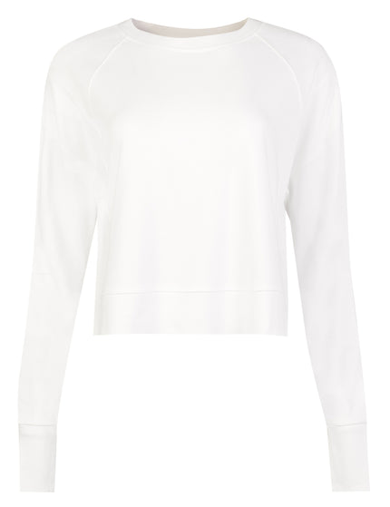 Sweaty Betty After Class Crop Sweatshirt - Lily Whiteimages6- The Sports Edit