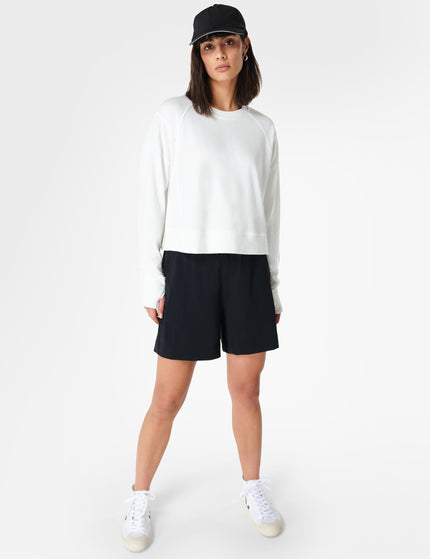 Sweaty Betty After Class Crop Sweatshirt - Lily Whiteimages4- The Sports Edit