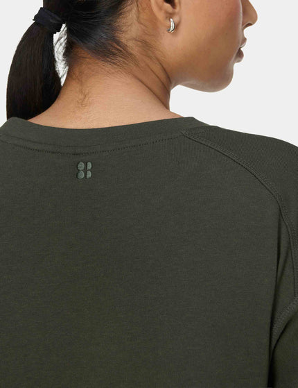 Sweaty Betty After Class Crop Sweatshirt - Nori Greenimages3- The Sports Edit