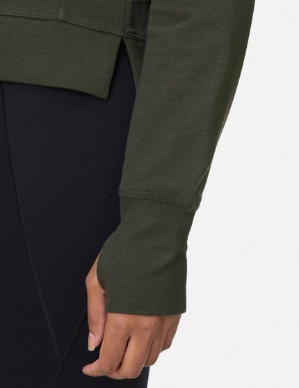 Sweaty Betty After Class Crop Sweatshirt - Nori Greenimages4- The Sports Edit