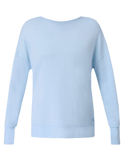 Sweaty Betty After Class Cross Back Sweatshirt - Breeze Blueimages6- The Sports Edit