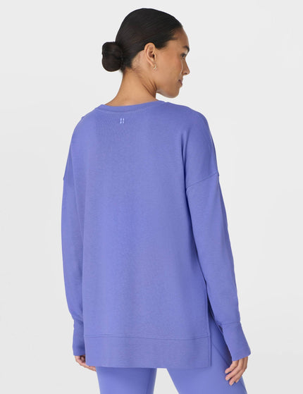Sweaty Betty After Class Longline Sweatshirt - Aura Blueimages2- The Sports Edit