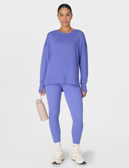 Sweaty Betty After Class Longline Sweatshirt - Aura Blueimages5- The Sports Edit