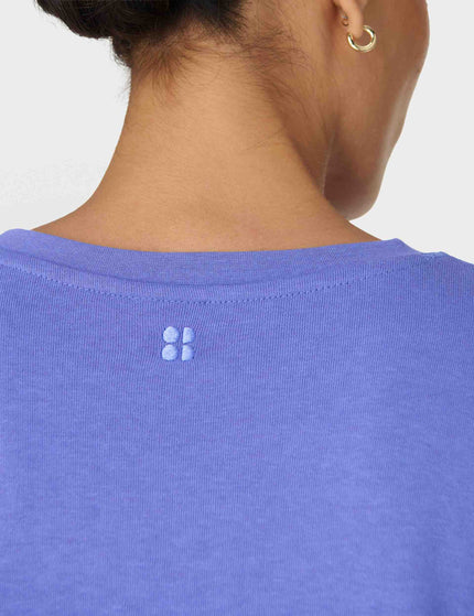 Sweaty Betty After Class Longline Sweatshirt - Aura Blueimages3- The Sports Edit