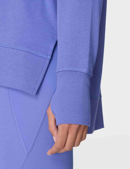 Sweaty Betty After Class Longline Sweatshirt - Aura Blueimages4- The Sports Edit