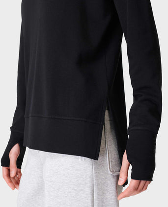 After Class Longline Sweatshirt - Black