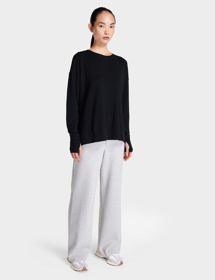 Sweaty Betty After Class Longline Sweatshirt - Blackimages3- The Sports Edit