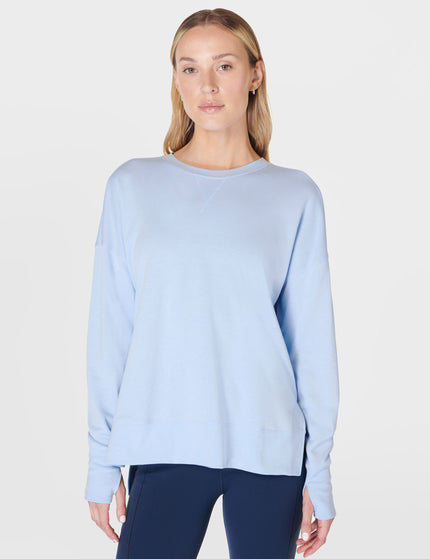 Sweaty Betty After Class Longline Sweatshirt - Breeze Blueimages1- The Sports Edit