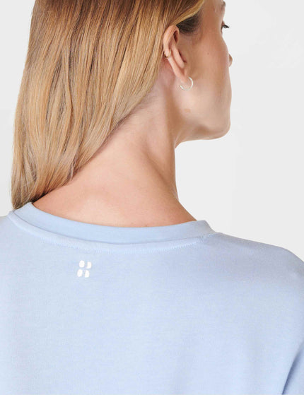 Sweaty Betty After Class Longline Sweatshirt - Breeze Blueimages4- The Sports Edit